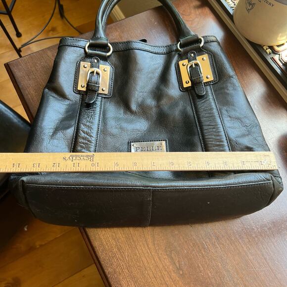 Vintage Pelle Studio Handbag Black Leather Wilsons - Picture 15 of 16